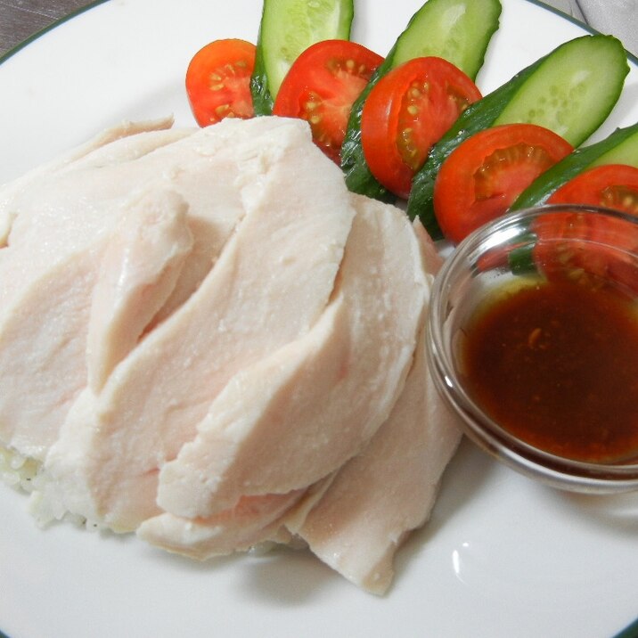 鶏むね肉でカオマンガイ!